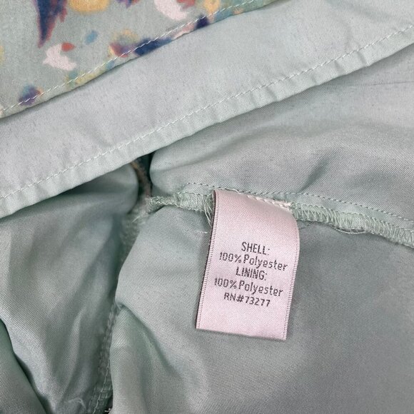 LC Lauren Conrad Sleeveless Bird Peplum Ruffles V Neck Elastic Waist Size XS - Picture 6 of 6